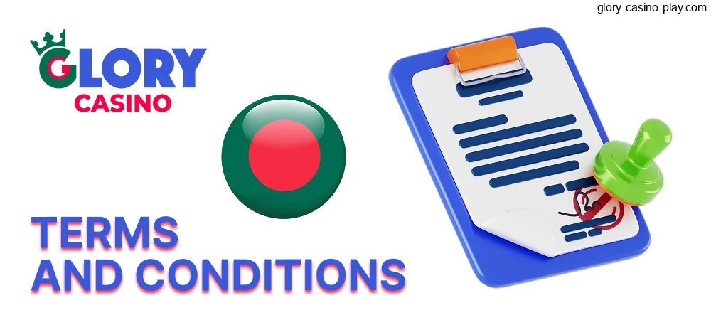Terms and Conditions of Glory Casino